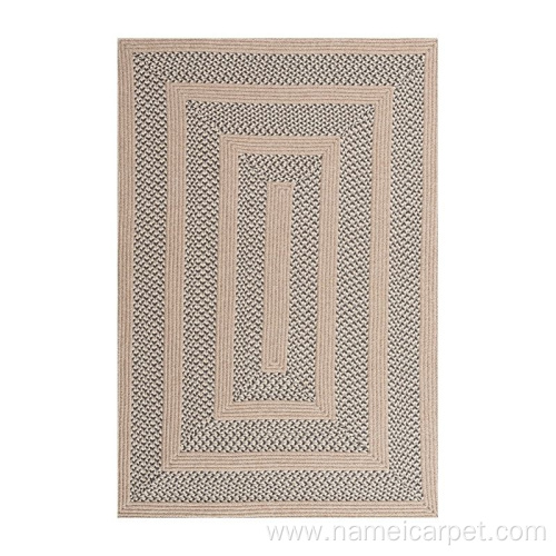 home living room large wool braided woven rug